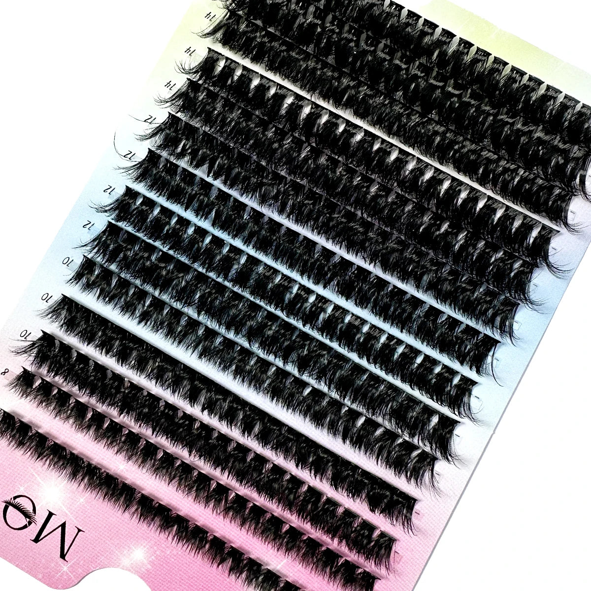 280Ps DIY 5D grupos de pestañas esponjosas 80D grupos de pestañas gruesas D Curl pestañas individuales tenues 8-18mm extensiones de pestañas en racimo