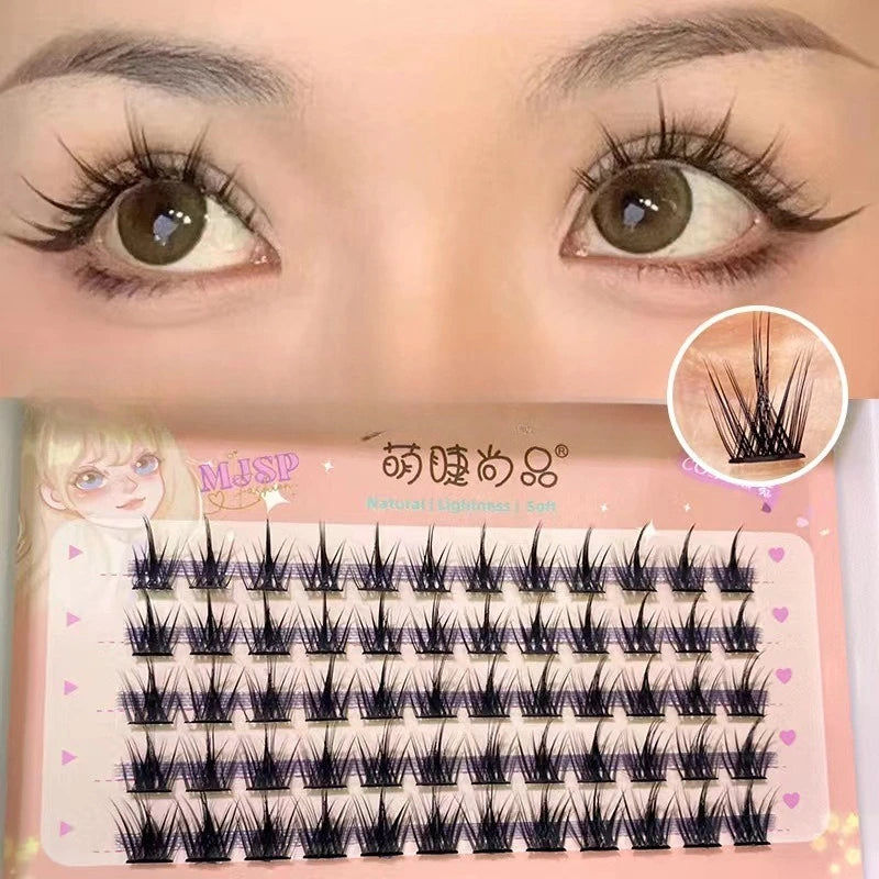 Pestañas Manga DIY pestañas postizas debajo de pestañas grupos de pestañas naturales pestañas individuales pestañas diarias extensión de pestañas