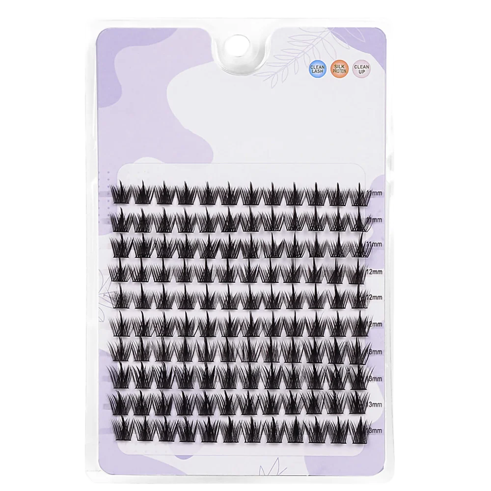 Pestañas individuales, extensión de pestañas DIY, longitud mixta, pestañas postizas reutilizables, extensión rizada D