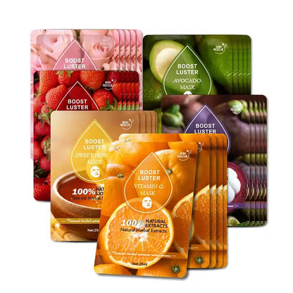 AILKE-mascarilla Facial hidratante blanqueadora con vitamina C, ácido hialurónico, antiarrugas, cuidado de la piel Facial, Cosméticos Coreanos