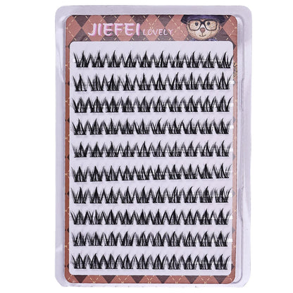 Pestañas postizas autoadhesivas sin pegamento, voluminosas, esponjosas, gruesas, rizadas naturales, extensión de pestañas de girasol en forma de W, ojos de Manga DIY