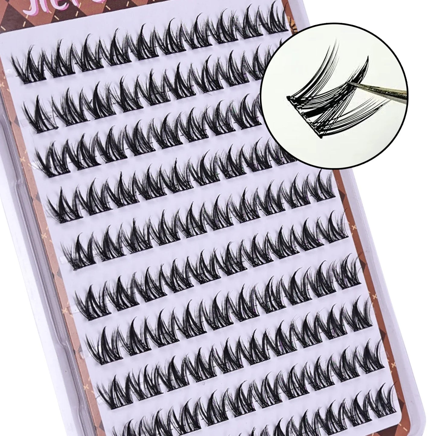 Pestañas postizas autoadhesivas sin pegamento, voluminosas, esponjosas, gruesas, rizadas naturales, extensión de pestañas de girasol en forma de W, ojos de Manga DIY