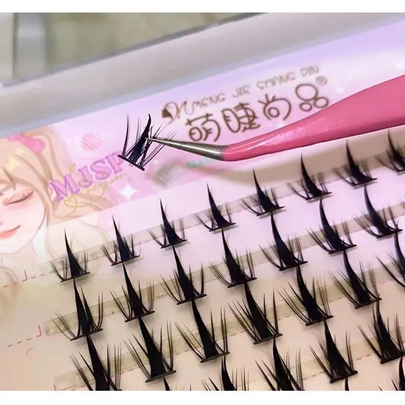 Pestañas Manga DIY pestañas postizas debajo de pestañas grupos de pestañas naturales pestañas individuales pestañas diarias extensión de pestañas