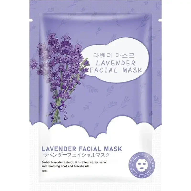 Nuevo 1 bolsa de mascarilla Facial con fragancia Floral de frutas, mascarilla Facial hidratante reafirmante de manzanilla y arándanos para la piel de la cara del coche T5R4