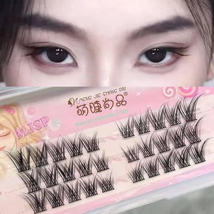 Pestañas Manga DIY pestañas postizas debajo de pestañas grupos de pestañas naturales pestañas individuales pestañas diarias extensión de pestañas