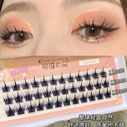 Pestañas Manga DIY pestañas postizas debajo de pestañas grupos de pestañas naturales pestañas individuales pestañas diarias extensión de pestañas