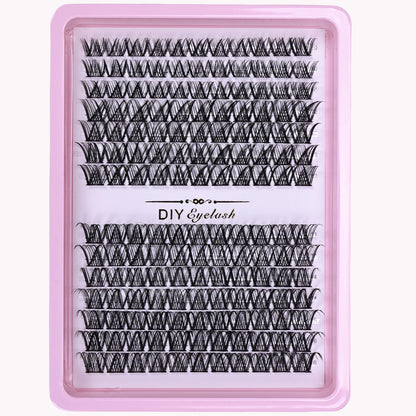 Pestañas individuales, extensión de pestañas DIY, longitud mixta, pestañas postizas reutilizables, extensión rizada D