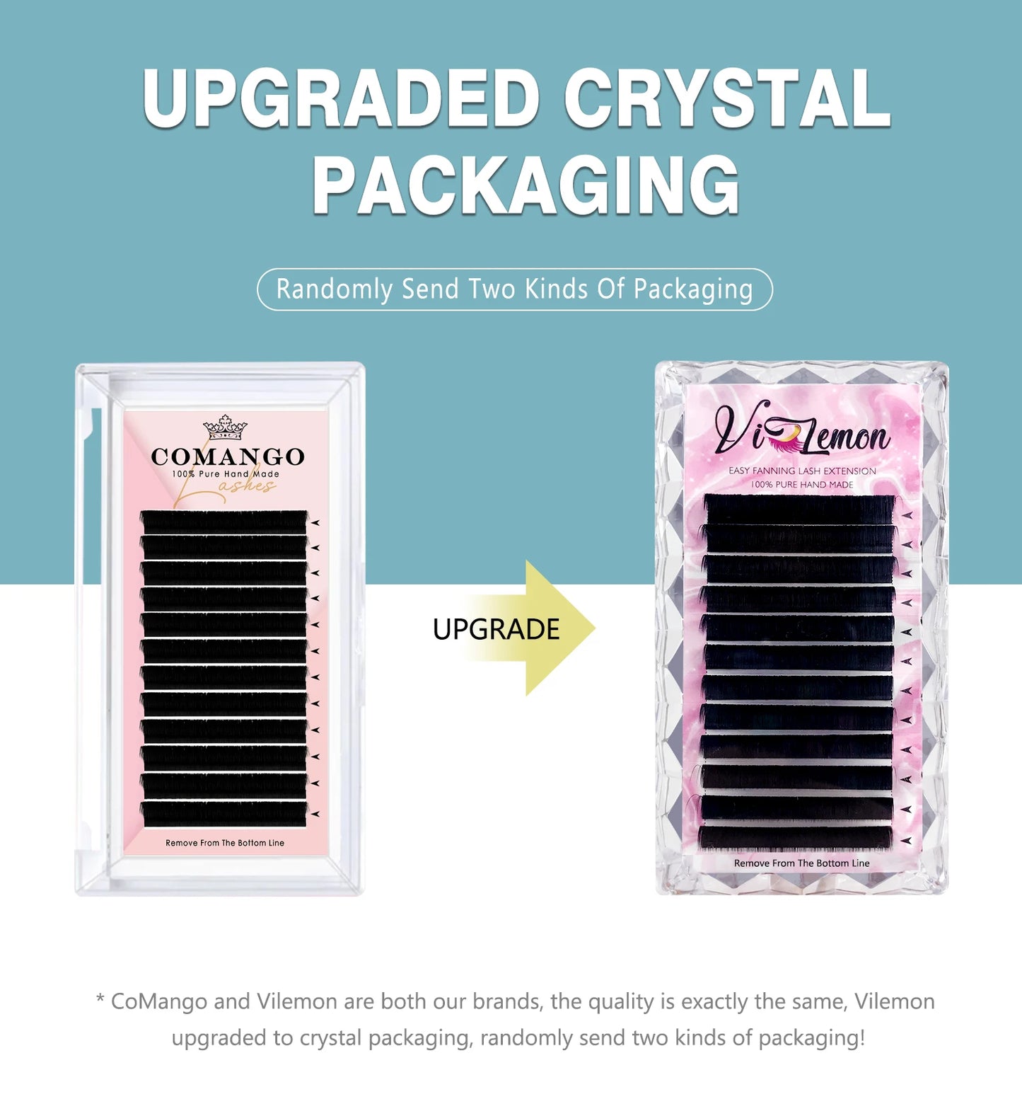 Comango-extensión de pestañas de visón sintético, fácil ventilador, floración rápida, floración automática, volumen de fabricación automática, maquillaje Natural suave, belleza