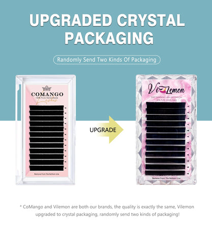 Comango-extensión de pestañas de visón sintético, fácil ventilador, floración rápida, floración automática, volumen de fabricación automática, maquillaje Natural suave, belleza