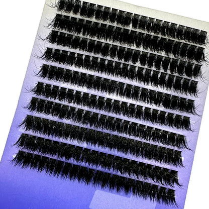 Pestañas de visón esponjosas 80D/5D, extensión de pestañas naturales segmentadas, grupo de pestañas individuales 3D Rusia, herramientas de maquillaje, pestañas