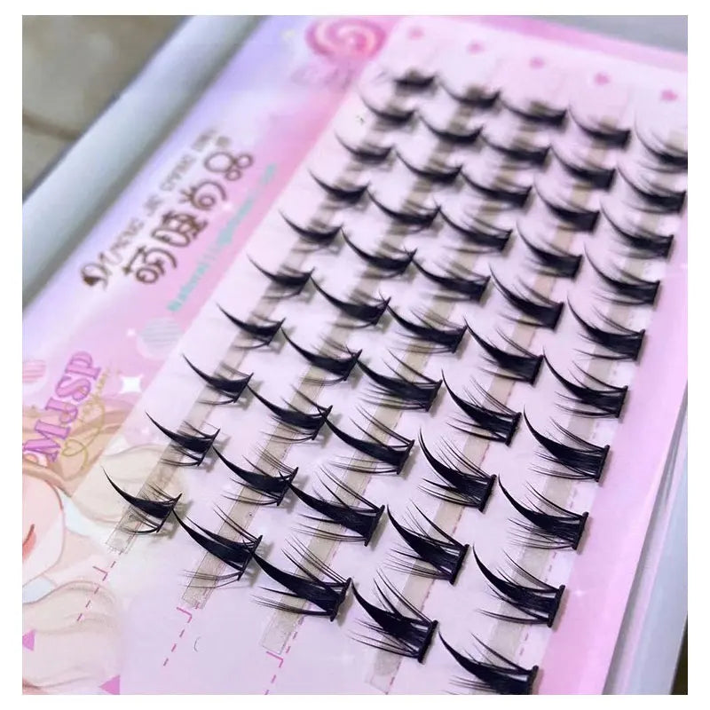 Pestañas Manga DIY pestañas postizas debajo de pestañas grupos de pestañas naturales pestañas individuales pestañas diarias extensión de pestañas