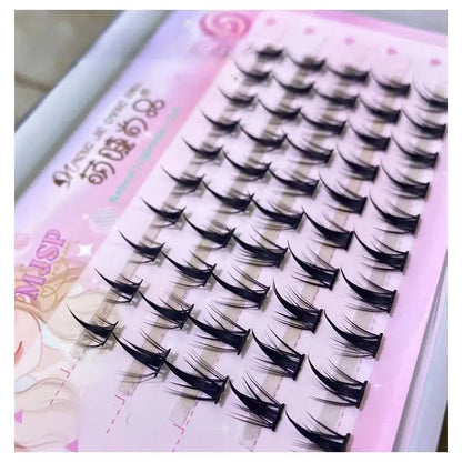 Pestañas Manga DIY pestañas postizas debajo de pestañas grupos de pestañas naturales pestañas individuales pestañas diarias extensión de pestañas