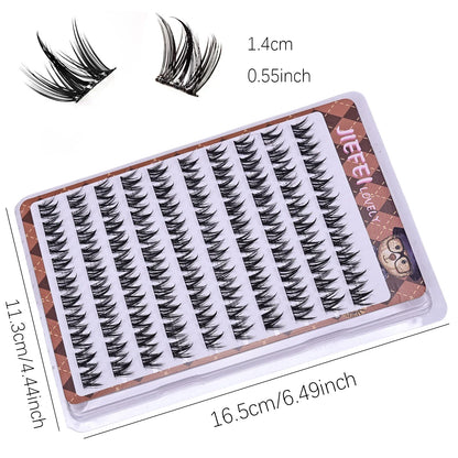 Pestañas postizas autoadhesivas sin pegamento, voluminosas, esponjosas, gruesas, rizadas naturales, extensión de pestañas de girasol en forma de W, ojos de Manga DIY