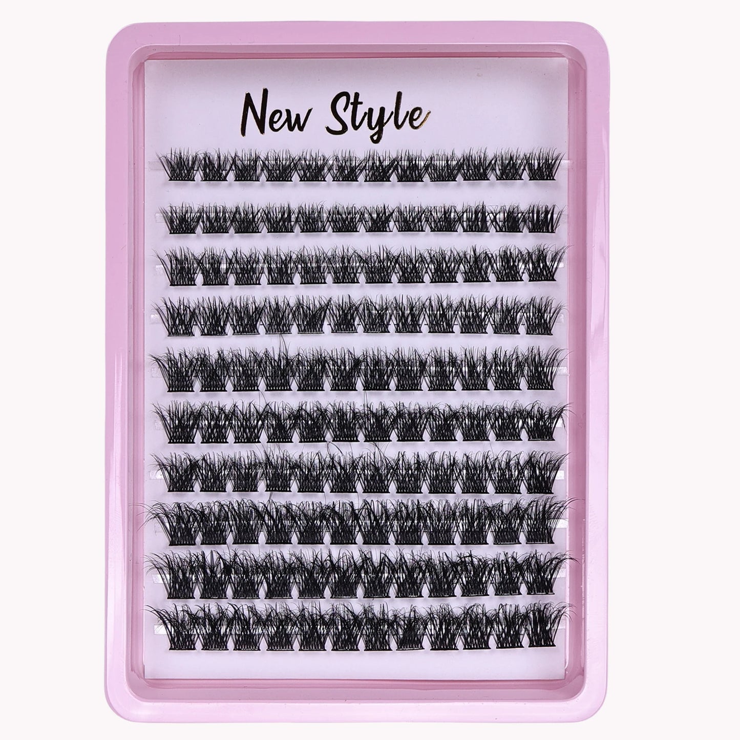 Pestañas individuales, extensión de pestañas DIY, longitud mixta, pestañas postizas reutilizables, extensión rizada D