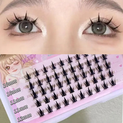 Pestañas Manga DIY pestañas postizas debajo de pestañas grupos de pestañas naturales pestañas individuales pestañas diarias extensión de pestañas