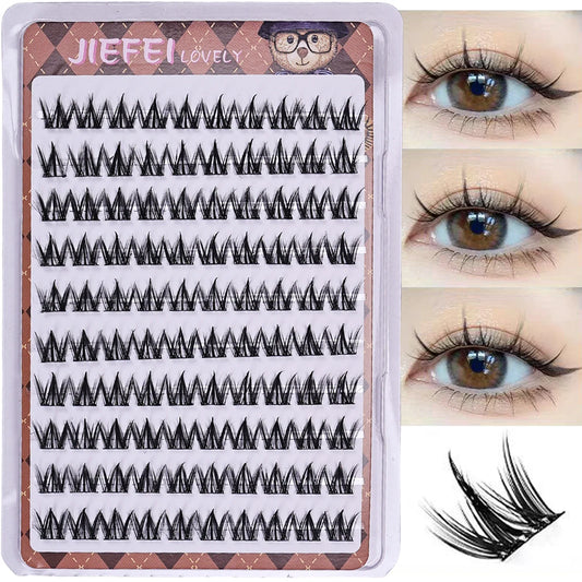 Pestañas postizas autoadhesivas sin pegamento, voluminosas, esponjosas, gruesas, rizadas naturales, extensión de pestañas de girasol en forma de W, ojos de Manga DIY